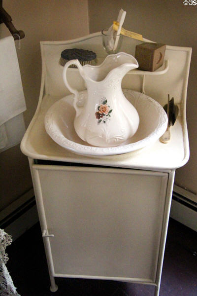 Wash stand at Garibaldi-Meucci Museum. Staten Island, NY.