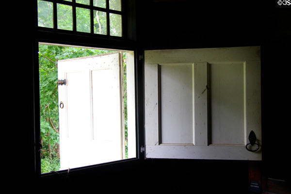 Dutch door in Schenck House at Old Bethpage Village. Old Bethpage, NY.