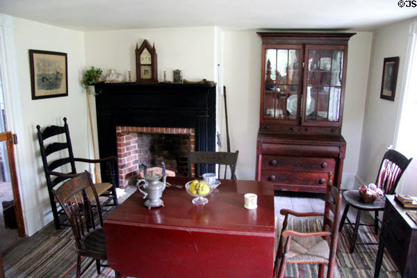 Parlor of Conklin House at Old Bethpage Village. Old Bethpage, NY.