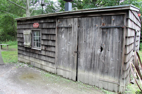 Bach Blacksmith Shop (1870s) at Old Bethpage Village. Old Bethpage, NY.