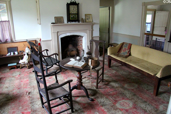 Parlor in Williams House at Old Bethpage Village. Old Bethpage, NY.