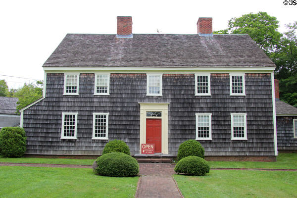 Sag Harbor Custom House, now a museum run by Society for the Preservation of Long Island Antiquities. Sag Harbor, NY. Style: Federal style. On National Register.