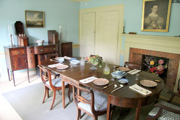 Dining room at Custom House Museum. Sag Harbor, NY.