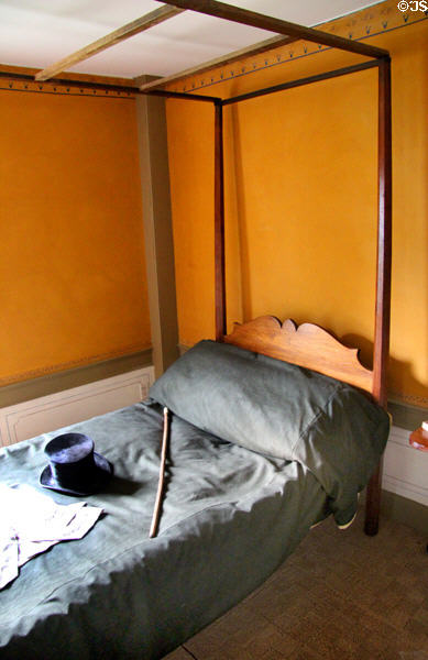 Vintage bed at Custom House Museum. Sag Harbor, NY.
