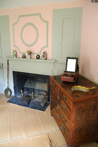 Master bedroom at Custom House Museum. Sag Harbor, NY.