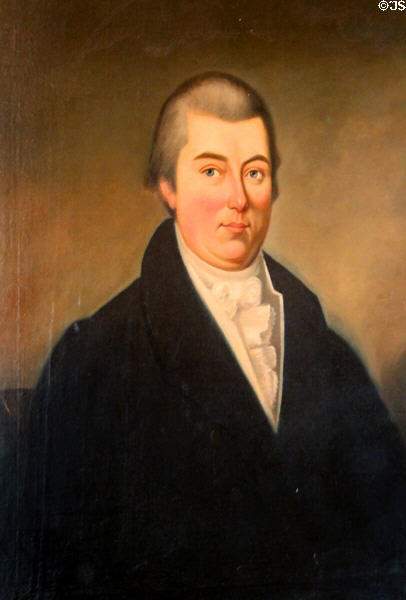 Portrait of Benjamin Huntting I at Sag Harbor Whaling Museum. Sag Harbor, NY.