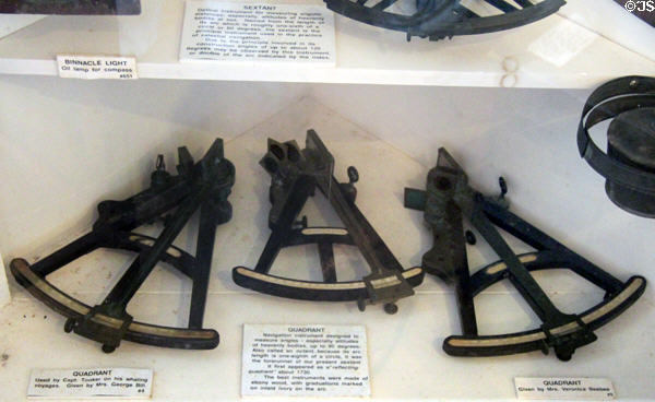 Quadrants displayed at Sag Harbor Whaling Museum. Sag Harbor, NY.