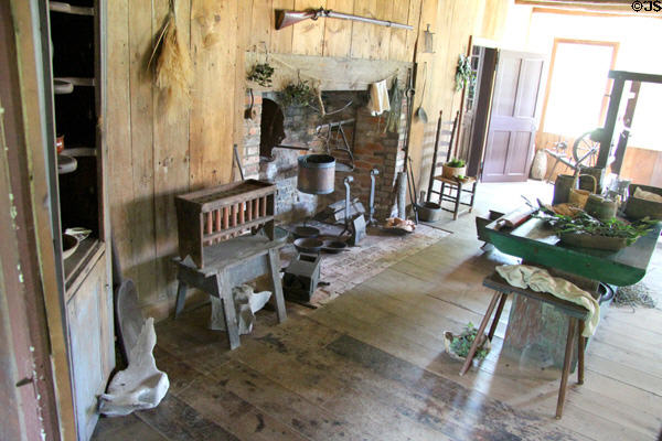 Kitchen at Thomas Halsey Homestead. South Hampton, NY.
