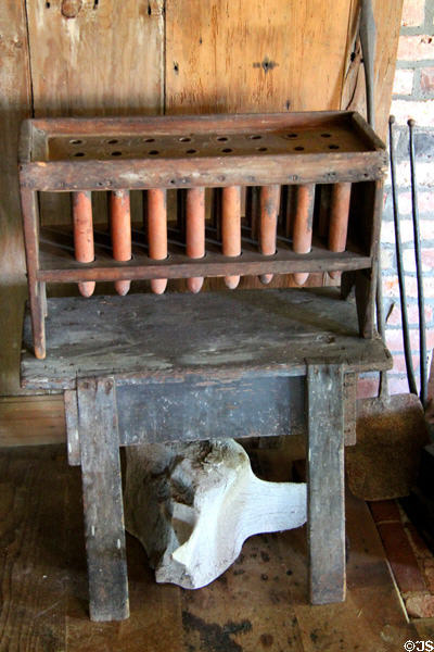 Candle making mold at Thomas Halsey Homestead. South Hampton, NY.