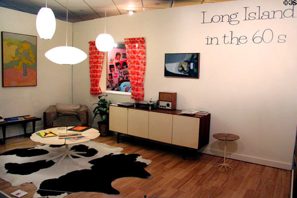 Long Island in the 60s special display at Long Island Museum. Stony Brook, NY.