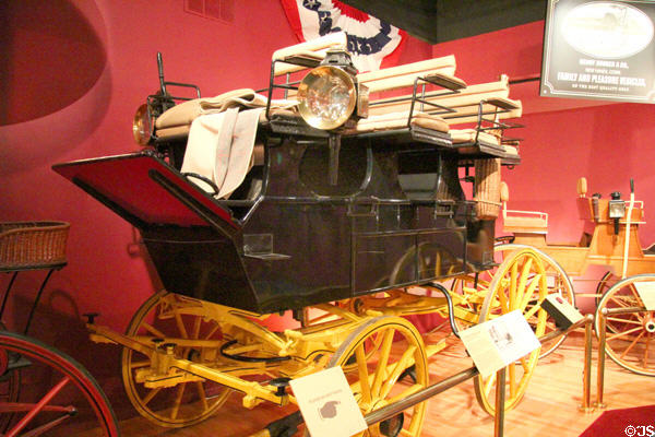 Roof seat break (1894) by A.T. Demarest & Co. of New York City at carriage collection of Long Island Museum. Stony Brook, NY.