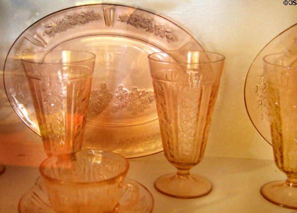 Kitchen glassware at Vanderbilt Mansion. Centerport, NY.