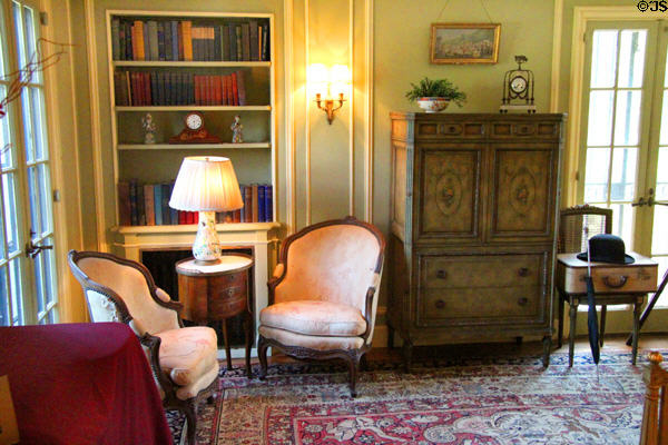 Duke & Duchess of Windsor guest room at Vanderbilt Mansion. Centerport, NY.