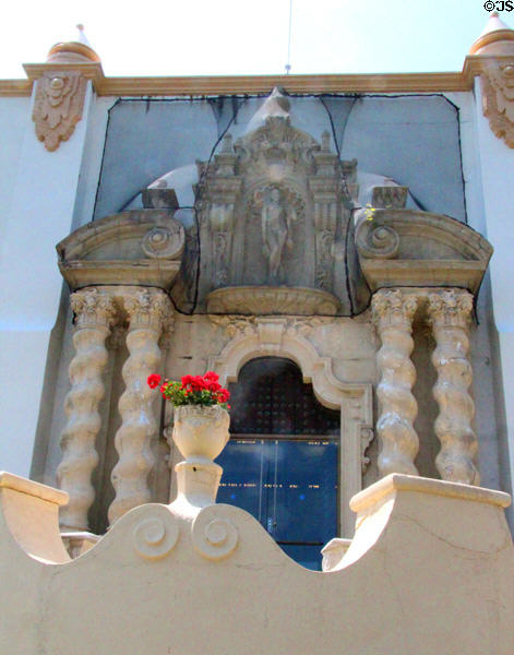 Hall of Fishers entry portal at Vanderbilt Mansion. Centerport, NY.