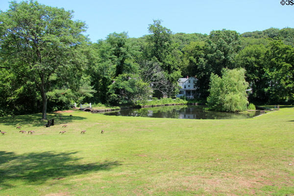Gerry Park in Roslyn Historic District. Roslyn, NY.