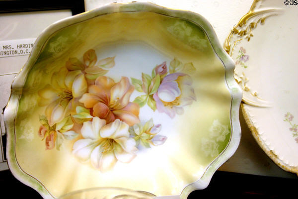 China belonging to the Hardings in Heritage Hall museum. Marion, OH.