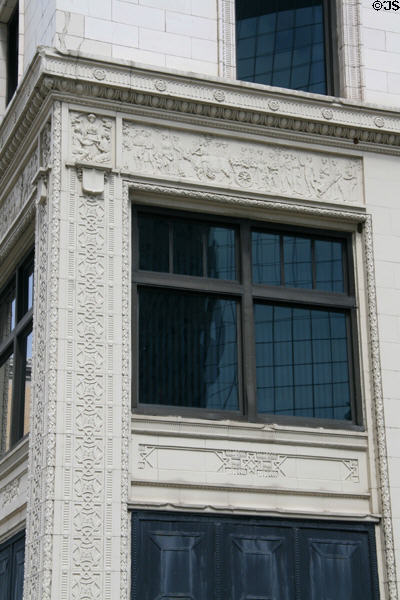 Terra Cotta details of Ohio Building. Toledo, OH.