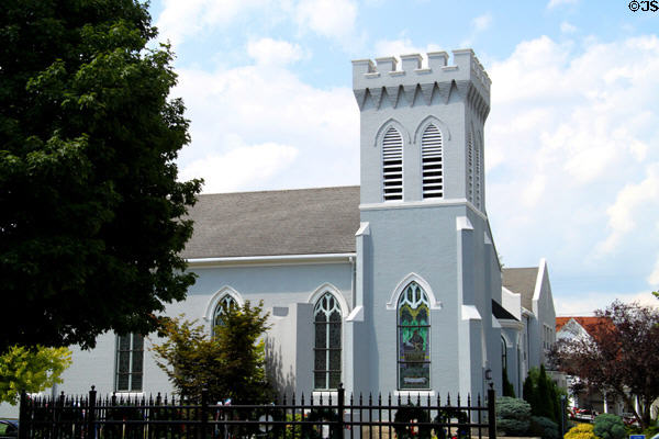 St Paul's Church (1843) (200 N. Park Ave.). Fremont, OH. Style: Gothic Revival. On National Register.
