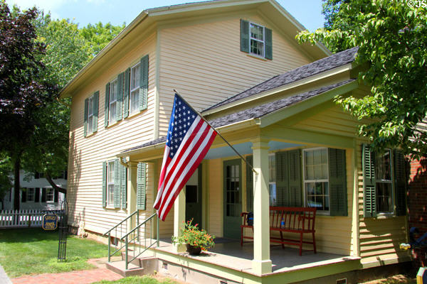 Sayles House (c1843) at Milan Historical Museum. Milan, OH.