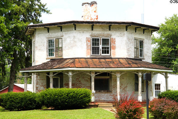 The Octagon (c1852) (297 E. Perry St.). Tiffin, OH. Style: Octagon. Architect: Jeremiah R. Good. On National Register.