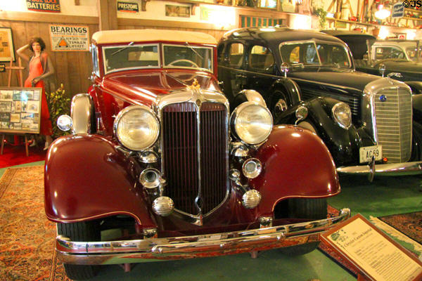 Chrysler Custom Imperial Series CL Eight 4-Door Landau Sedan (1932), one of a kind specially built to the standards of Chrysler founder Walter P. Chrysler, from Detroit, MI at Canton Classic Car Museum. Canton, OH.