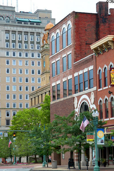 Heritage streetscape along Market Ave. N. behind City Hall. Canton, OH.