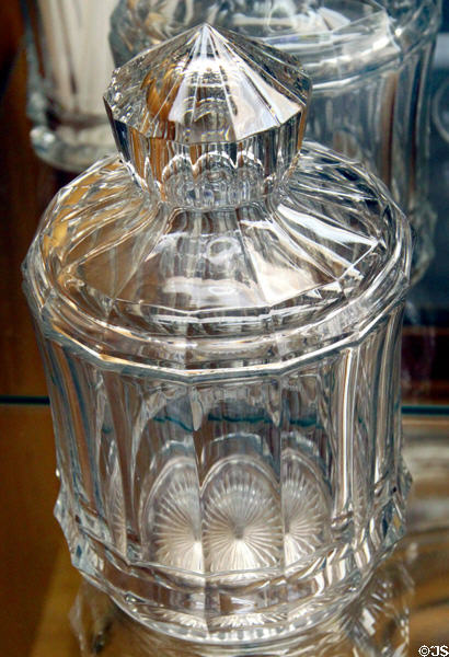 Convex Circle crushed fruit dish at National Heisey Glass Museum. Newark, OH.