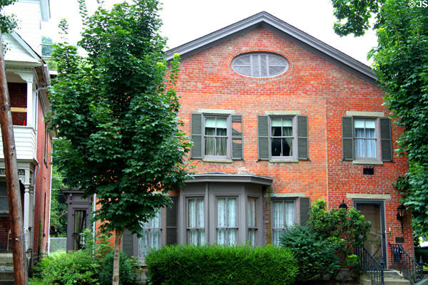 Wesley B. Hubbell House (c1830) (313 Woodlawn Ave.) in Putnam. Zanesville, OH. On National Register.