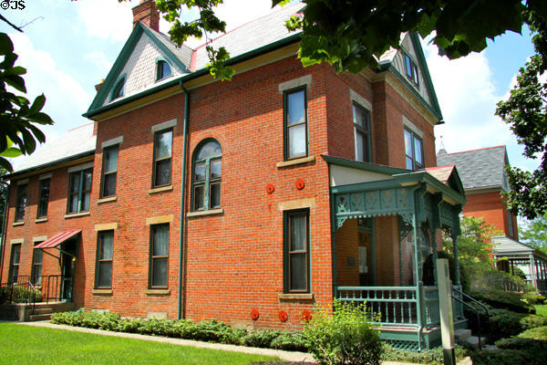 The James Thurber House museum (77 Jefferson Ave.). Columbus, OH. On National Register.