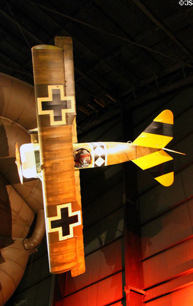 Fokker Dr. I (1917) triplane replica fighter from Germany at National Museum of USAF. Dayton, OH.