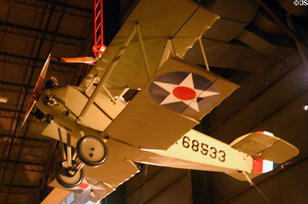 Verville-Sperry M-1 Messenger (1919-20) used to experiment hooking onto airships at National Museum of USAF. Dayton, OH.