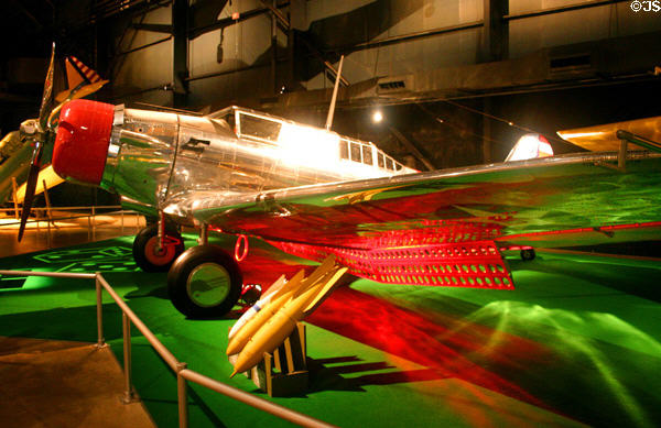 Northrop A-17A (1937-8) attack aircraft at National Museum of USAF. Dayton, OH.