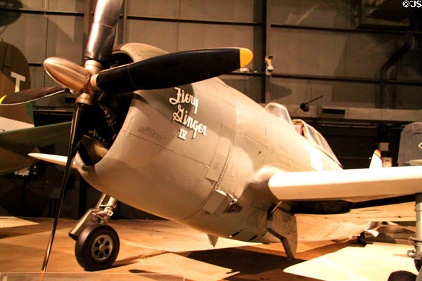 Republic P-47D Razorback Thunderbolt (1942) fighter at National Museum of USAF. Dayton, OH.