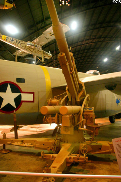 German Flak (Flieger Abwehr-Kanone) 36 88mm WWII multipurpose antiaircraft gun at National Museum of USAF. Dayton, OH.