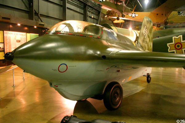 German Messerschmitt Me 163B Komet (1943-44) jet fighter at National Museum of USAF. Dayton, OH.
