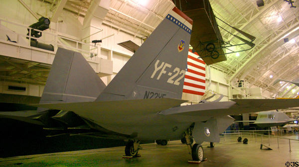 Lockheed-Boeing-General Dynamics YF-22 (1981) at National Museum of USAF. Dayton, OH.