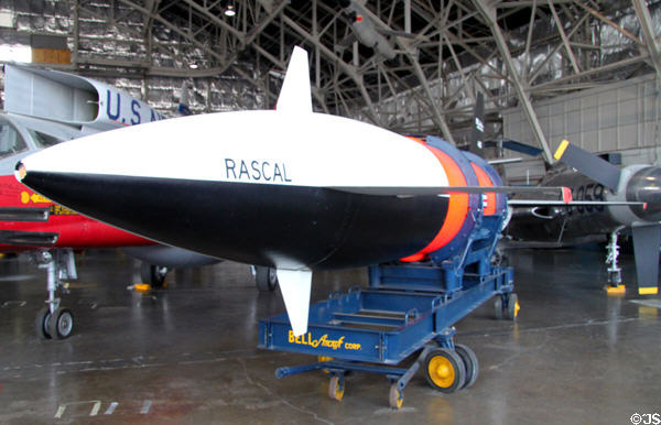 Bell XGAM-63 Rascal (1953) a missile to launch from SAC bombers at National Museum of USAF. Dayton, OH.