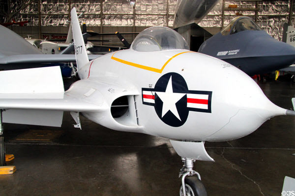 Northrop X-4 (1948) studied swept wing flight at National Museum of USAF. Dayton, OH.