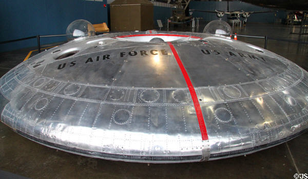 Avro Canada VZ-9AV Avrocar flying saucer (early 1950s) from Canada at National Museum of USAF. Dayton, OH.