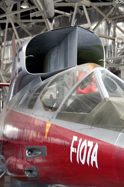 Air intakes of North American F-107A (1956) at National Museum of USAF. Dayton, OH.