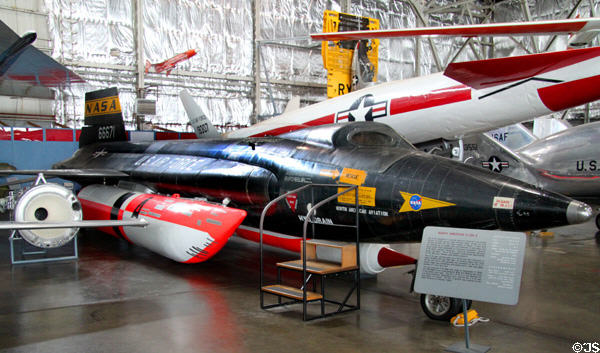 North American X-15A-2 (1959-68) edge of space plane at National Museum of USAF. Dayton, OH.