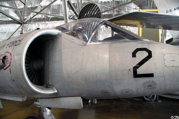 Hawker Siddeley XV-6A Kestrel (1961) VTOL cockpit & air intake at National Museum of USAF. Dayton, OH.