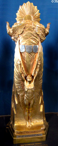 Thompson Trophy (1965) for speed record of YF-12A (first awarded 1929) at National Museum of USAF. Dayton, OH.