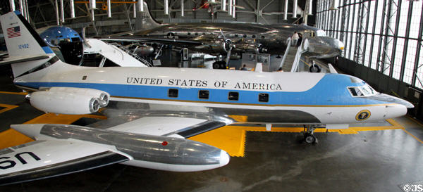Lockheed VC-140B Jetstar (1961) at National Museum of USAF flew Presidents Richard Nixon, Gerald Ford, Jimmy Carter & Ronald Reagan. Dayton, OH.