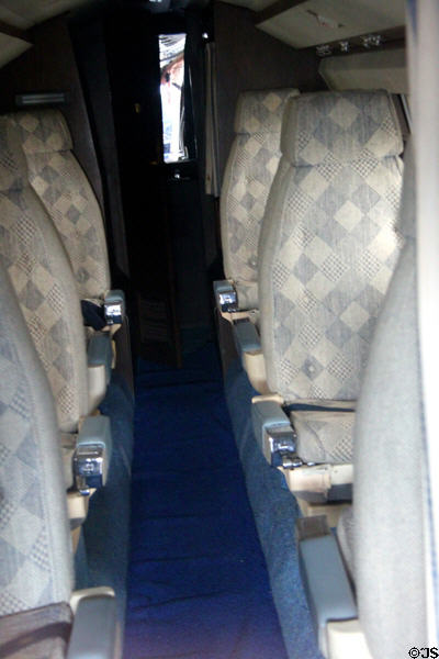 Seating of presidential Lockheed VC-140B Jetstar (1961) at National Museum of USAF. Dayton, OH.