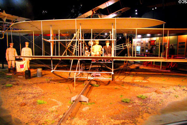 Wright Military Flyer (1909) replica with original engine at National Museum of USAF. Dayton, OH.