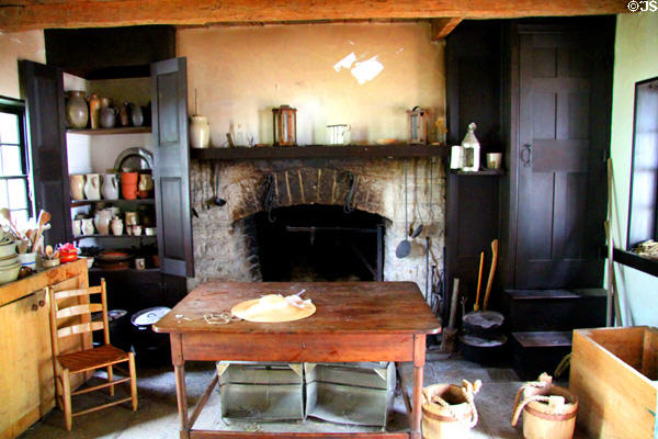 Interior of William Morris House at Carillon Historical Park. Dayton, OH.