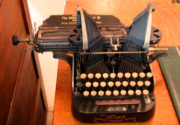 Oliver Standard Visible typewriter at Carillon Historical Park. Dayton, OH.