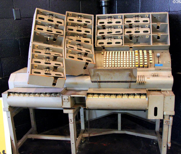 National Cash Register tabulating machine (early computer) at Carillon Historical Park. Dayton, OH.