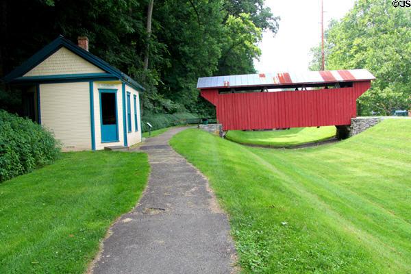 Smith covered bridge (1870) at Carillon Historical Park. Dayton, OH.
